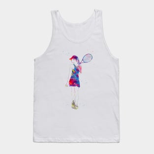 Tennis Player Girl Tank Top